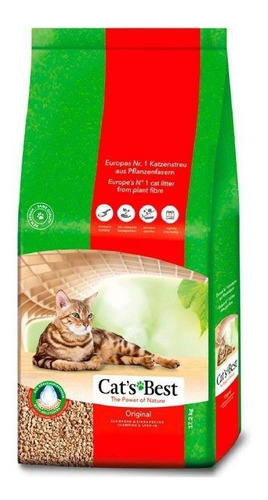 Arena Para Gato Cats Best Biodegradable 17.2 Kg. Natural 