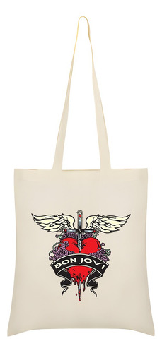 Bolsa Totebag Bon Jovi Logotipo Rock