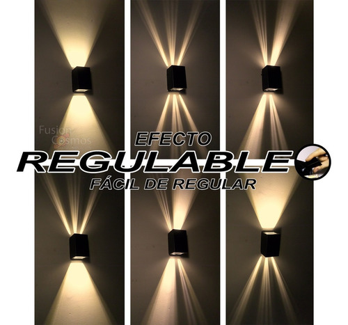 Imagen 2 de 10 de Aplique Exterior Jardin Simil Laser Efecto Tridente Rayos X