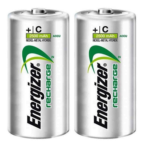 Energizer Pack 02 Pilas Recargables Tipo C 2500mah