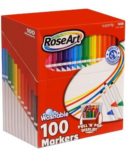 Roseart Supertip Surtido De Marcadores Lavables De Colores,