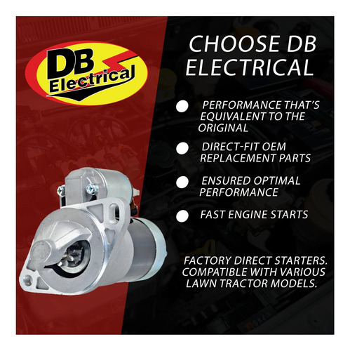 Db Starter Eléctrico Para Tractor John Deere Y Yanmar Utv Hp