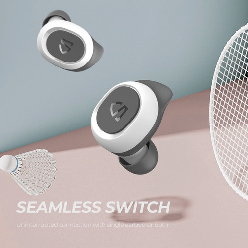 Auriculares in-ear Deportivos Inalámbricos Soundpeats TrueFree 2 Blanco - Impermeabilidad IPX7, Bluetooth 5.0, TWS, batería de 20 horas, Botón físico