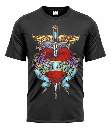 Playera Bon Jovi, 100% Algodón 03