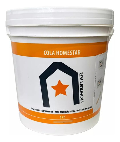 Cola Homestar 5kg Sanca Isopor Rodateto Poliestireno Moldura