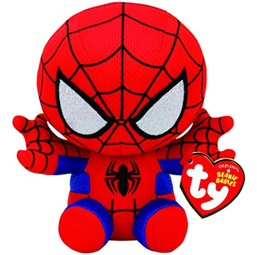 Ty Spiderman Plush, Rojo / Azul, Regular