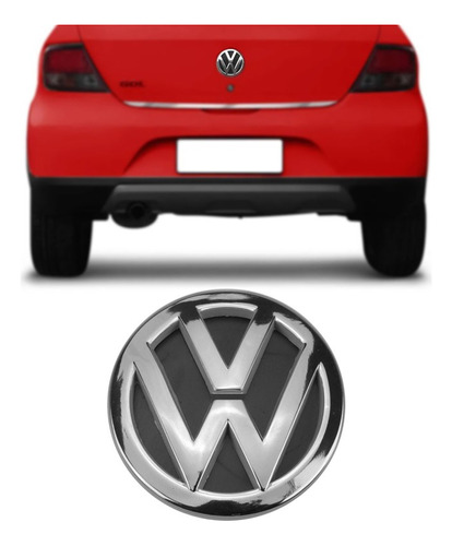 Emblema Porta Malas Vw Cromado Gol G6 2012 2013 2014 2015