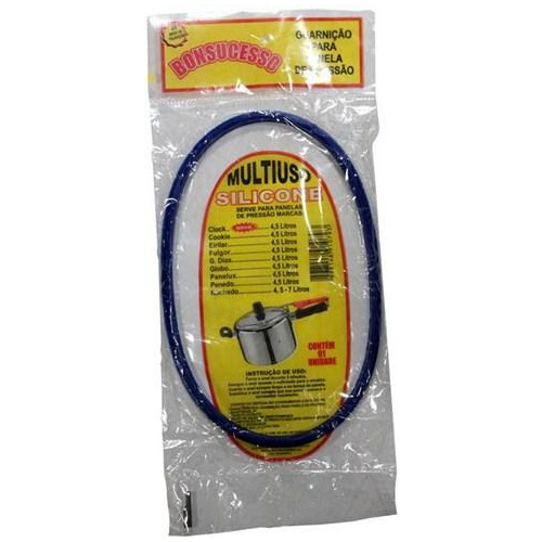 Borracha De Panela Pressão Clock Rochedo 4,5 Litros Silicone Cor Preto