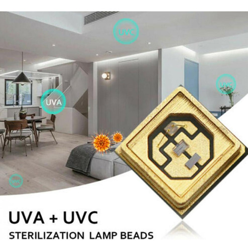 Lâmpada Led Uv Profunda Bead Chips 270-280 Nm Uvc Smd Água/a