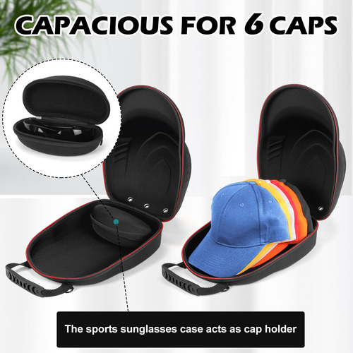 Funda Viaje Para Gorras Béisbol 6 Sombreros Almacenamiento G