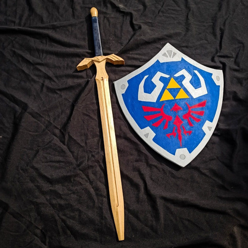 Kit Master Sword / Espada De Madeira / Hyrule Shield Okit190