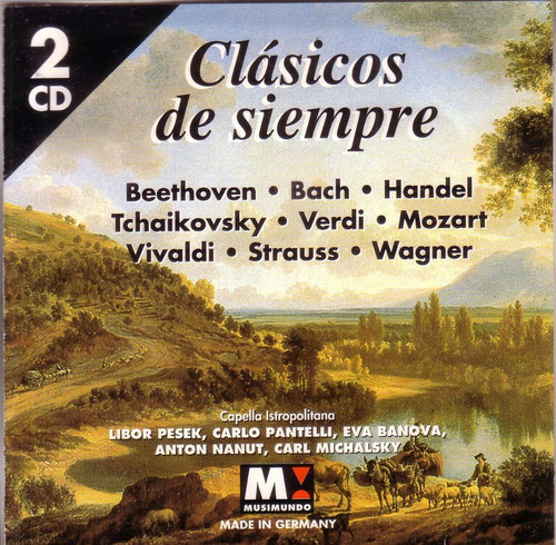 Clasicos De Siempre Beethoven Bach Handel Verdi 2 Cd Pvl 