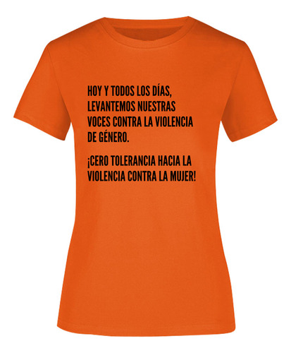 Playera 25 De Noviembre - No A La Violencia Contra La Mujer