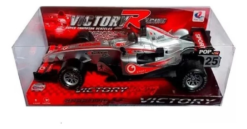 Formula 1 Auto F1 Friccion Luz Sonido 26 Cm Color Plateado Personaje Plateado