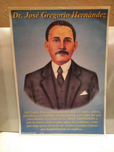 Afiche Oración Dr. José Gregorio Hernández 