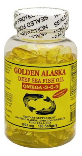 Golden Alaska Deep Sea Omega-3-6-9 Aceite De Pescado 1000 Mg