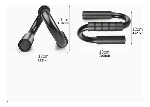 M 2 Piezas De Barra De Flexiones Con Agarre Antideslizante