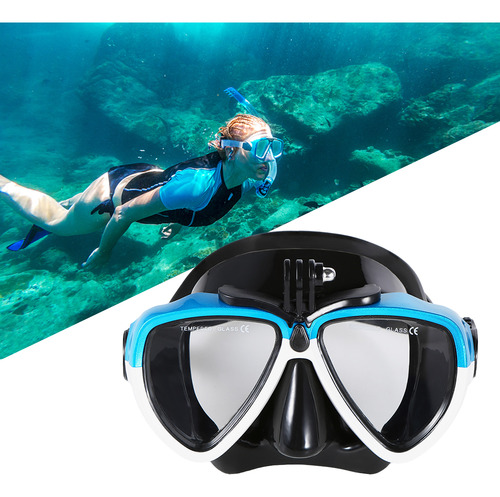 Gafas Con Montura Para Esnórquel Y Cámara De Natación