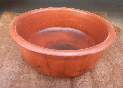 Olla Barro Esmaltado Terracota Cazuela Guiso Chorizo 32cm 