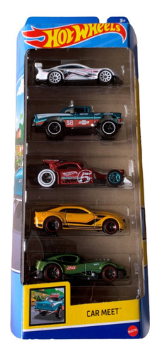 5 Vehiculos Paquete Hot Wheels 5-pack Car Meet Mattel Nuevo 