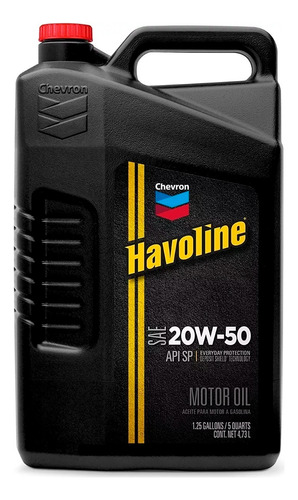 Aceite Para Motor A Nafta 20w50 Havoline 4.73 Lts Oferta