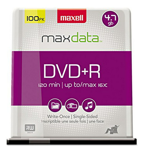 Maxell *******gb Dvd+r Spindle Interno Unidad De Disco Óptic