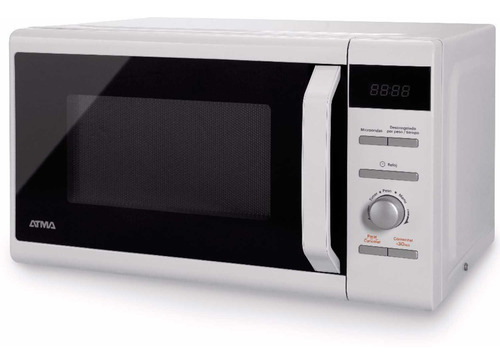 Horno Microondas Atma 20lts Md1720n Blanco 700w Digital