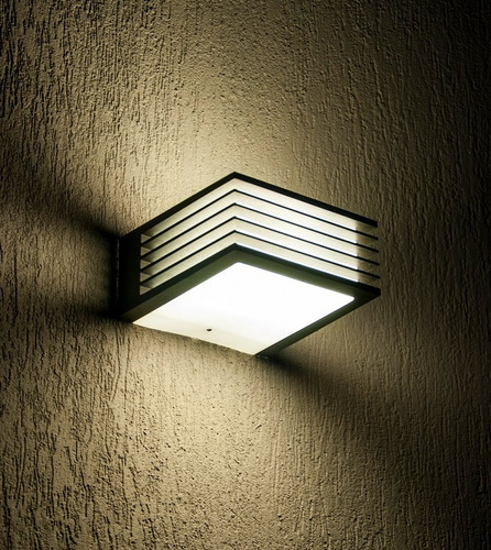 Aplique Tortuga Pared Exterior Luz Led Moderna Bidireccional