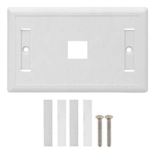 Modulo Rj45 Hembra Cat6 Jack Keystone + Faceplate Individual