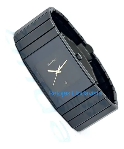 Reloj Rado Diastar Cer mico Negro Rectangular