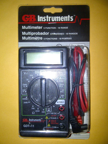 Tester Multimetro Gb Instruments Multimeter Gdt-11