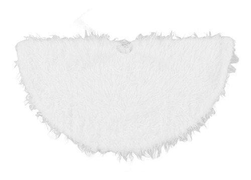 Falda Para Árbol De Navidad De Franela Artificial Blanca De