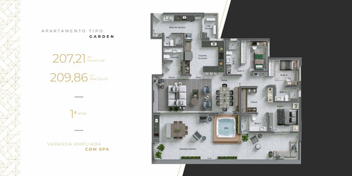 Imagem 22 de 29 de Lançamento Alto Padrão No Olhos Dagua, Cond. Villa Rica, Ed. Ouro Preto, 3 Suítes Ou 4 Dorm 2 Suítes, Quintal E Spa, Varanda Gourmet Em 207 M2, Lazer - Ap02199 - 68411837