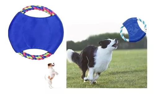 Frisbee Perro Cuerda De Algodón Football Disco Volador 19 Cm