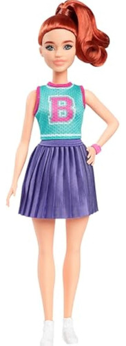 Barbie Muñeca Fashionistas #232 Con Pelo Rojo, Con
