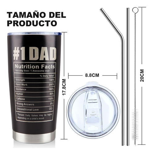 Taza De Café Para Hombres Regalos Para Papá Acero Inoxidable