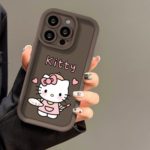 Funda Blanda Sanrio Hello Kitty For iPhone 15 16 13 12 14