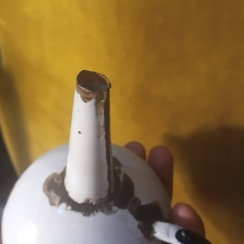 Embudo Enlozado Antiguo Decoración Cacharros De Cocina Viejo (Usado)
