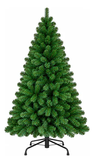 Árvore De Natal Pinheiro Canadense 2,10m 1200 Galhos Verde Verde