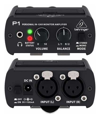 Amplificador Behringer P1 In-ear - Potência Alta