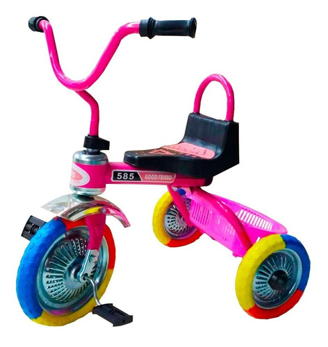 Triciclo Para Niños Macilux Sencillo Rosa A2-2