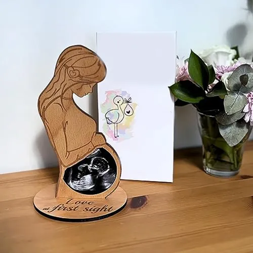 Marco De Fotos Con Ecografía Para Mujer Embarazada, Regalo P