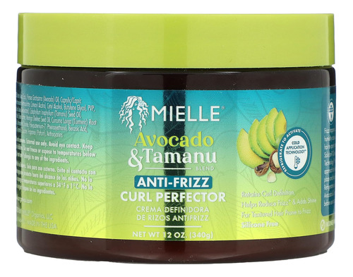 Perfeccionador De Rizos Antiencrespamiento Mielle Aguacate &