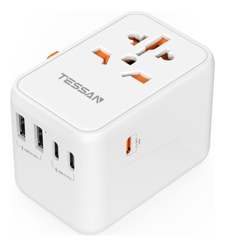 Enchufe Universal, Adaptador Internacional De 65 W, 3 Usb C