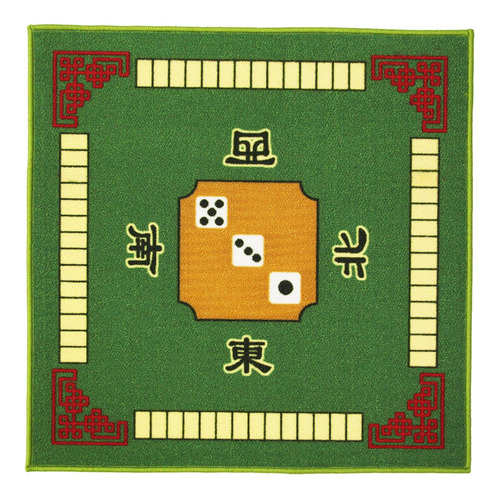 Tapete De Mahjong Resistente Al Deslizamiento Y Verde