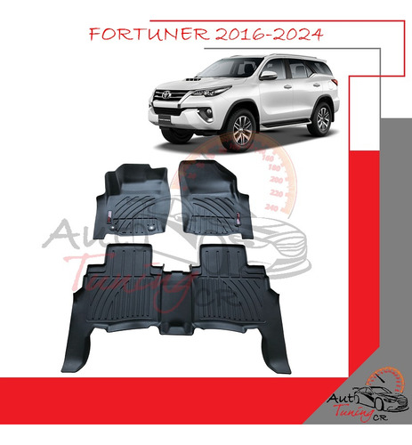 Alfombras Tipo Bandeja Toyota Fortuner 2016-2024