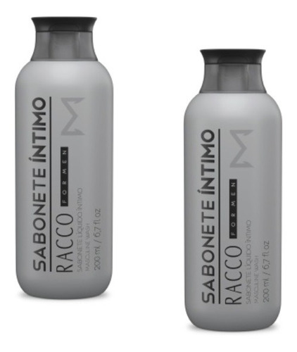Kit C/2 Sabonete Intimo Masculino Racco For Men 200 Ml