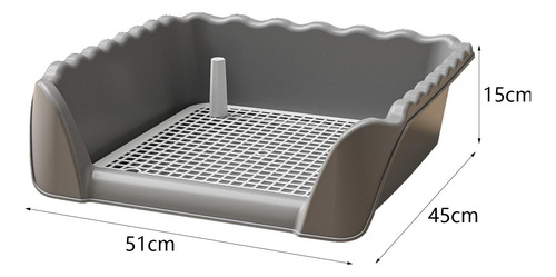 Inodoro Para Perros, Entrenador Para Orinal, Valla Gris