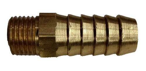 Imagen 3 de 7 de Teton Macho 1/2 Bsp C/espiga Para Manguera 13mm De Bronce