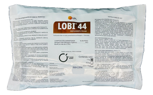 Lobi 44 Fertilizante Foliar Alto En Nitrogeno 1 Kg.